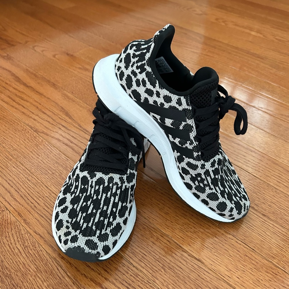 adidas Black and White Patterned Women's Sneakers